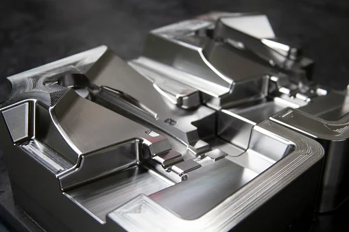 mold making Industrial Metal Mold. Industrial abstract background.