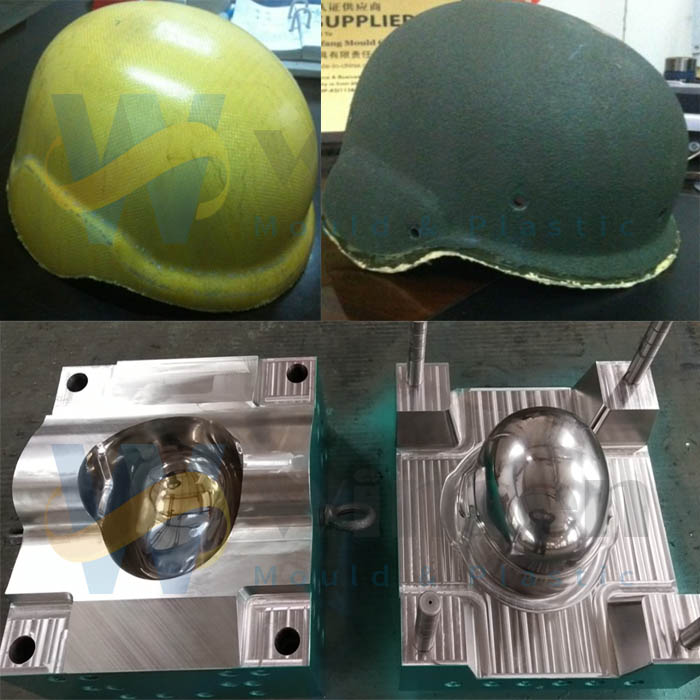 Compression Molding For ACH PASGT UHMWPE Ballistic Helmet 1