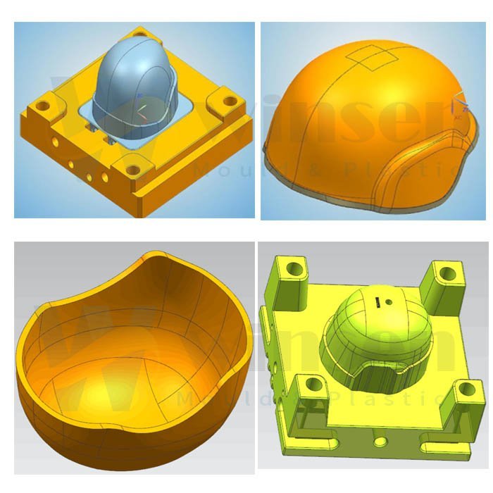 Compression Molding For ACH PASGT UHMWPE Ballistic Helmet 4