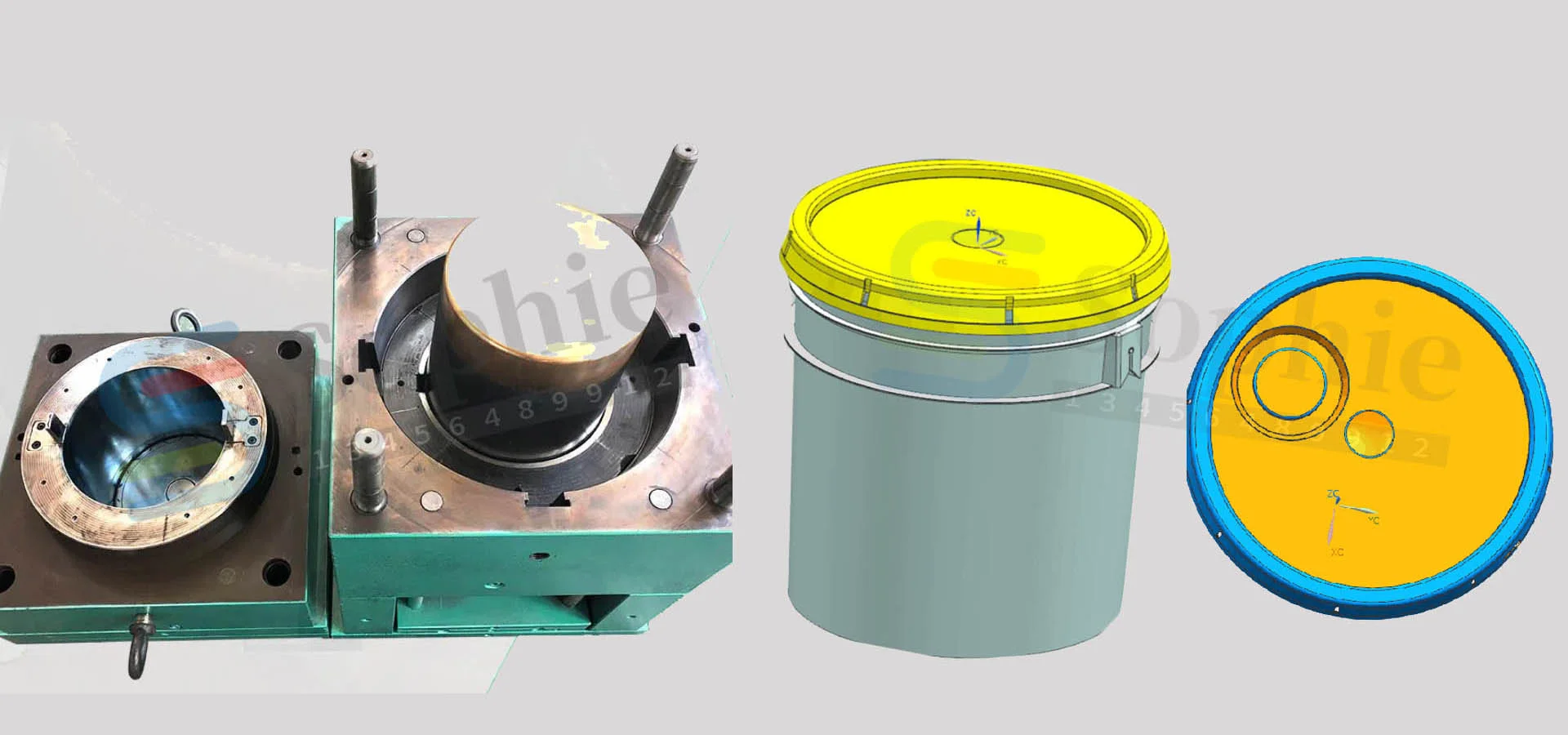 Paint Bucket Mold Plastic Injection Pail Mold 1 Paint Bucket Mold Plastic Injection Pail Mold