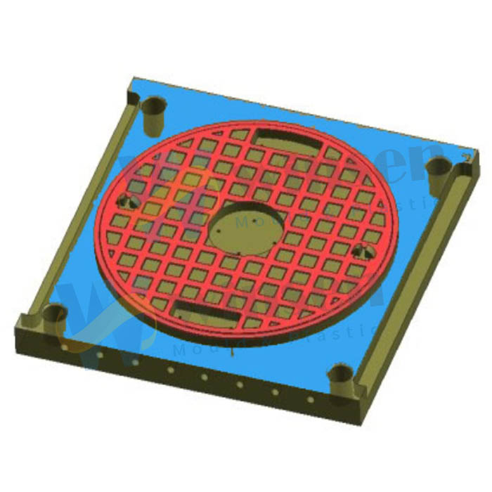 Fiberglass Manhole Cover Mould FRP GRP Compression Manhole Cover Mold 1