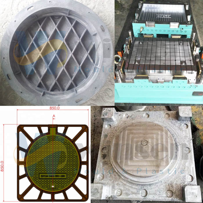 Fiberglass Reinforced Plastic Manhole Cover Compression Molding 1