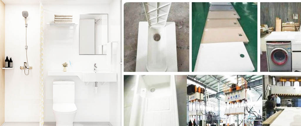 compression molding SMC integral bathroom mold Compression Molding SMC Integral Bathroom Mold