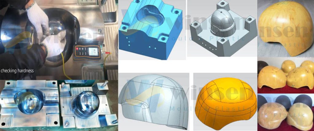Kevlar Aramid UHMWPE Bulletproof Helmet Mold Compression Mould