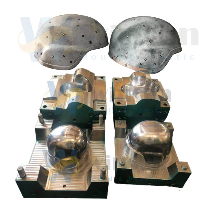 Kevlar Aramid UHMWPE Bulletproof helmet mold compression mould 1 Kevlar Aramid UHMWPE Bulletproof Helmet Mold Compression Mould 1