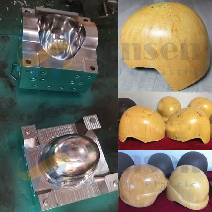 Kevlar Aramid UHMWPE Bulletproof helmet mold compression mould 3 Kevlar Aramid UHMWPE Bulletproof Helmet Mold Compression Mould 3