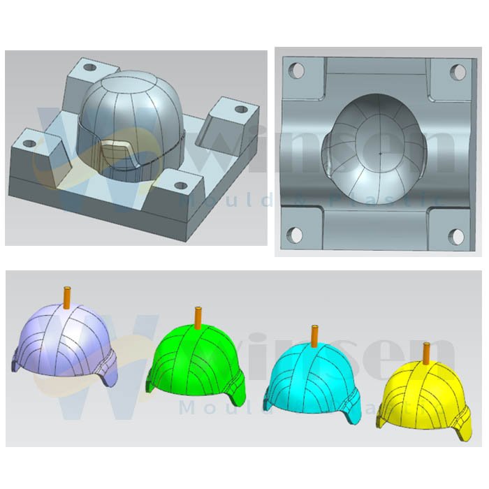 Kevlar Aramid UHMWPE Bulletproof helmet mold compression mould 4 FAST MICH Kevlar Helmet Compression Mold