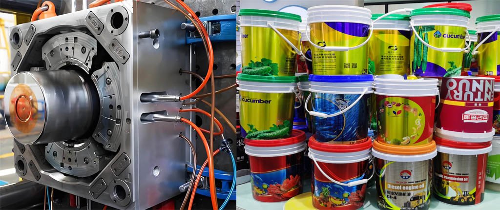 In Mold Labeling Paint Bucket Mold In Mold Labeling Paint Bucket Mold
