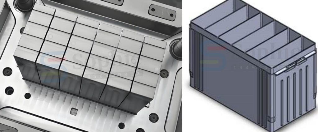 Plastic Battery Case Container Mould for Auto Industrial Plastic Battery Case Container Mould For Auto & Industrial